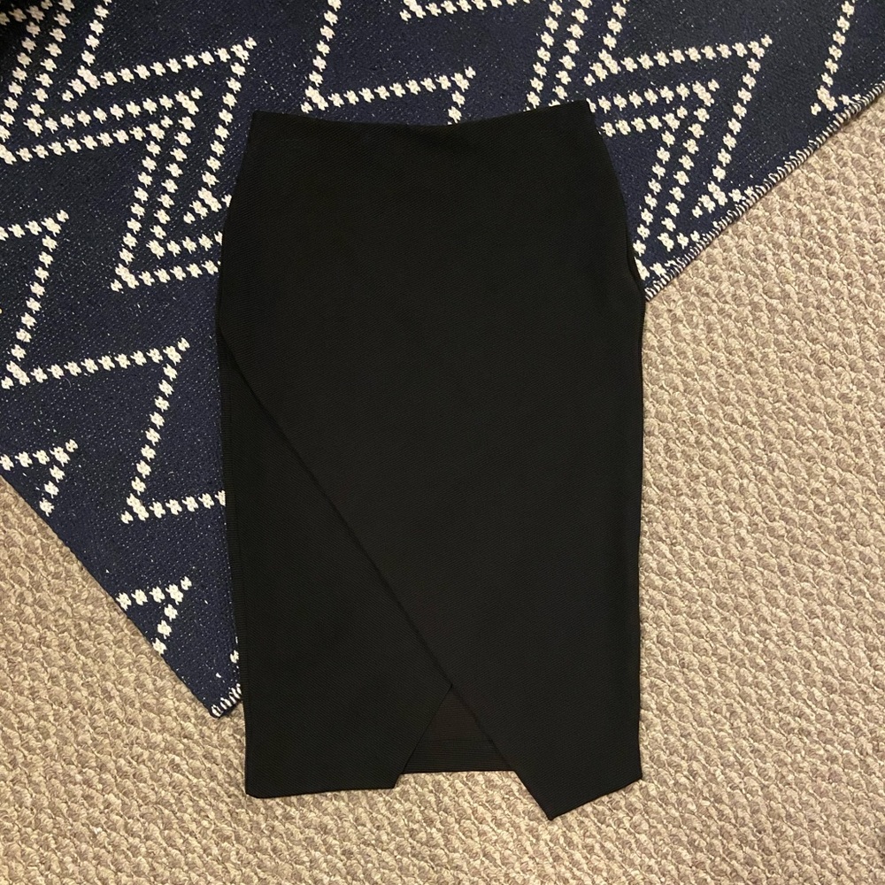 H&M Wrap Pencil Skirt Ribbed